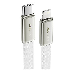 USB кабель ACEFAST C24-01 Apple iPhone SE 2022 / iPhone 14 Pro Max / iPhone 14 Plus / iPhone 14 Pro / iPhone 14 / iPhone 13 Pro / iPhone 13 Mini / iPhone 13 / iPhone 13 Pro Max / iPhone 12 Mini / iPhone 12 Pro Max / iPhone 12 Pro, Lightning, 1.2 м., Белый
