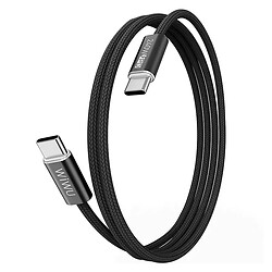 USB кабель Wiwu C101 Essen, Type-C, 1.5 м., Черный