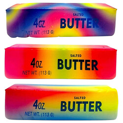 Антистрес іграшка "Butter Squishy Rainbow/Сквіши масло", мікс видів, Mic