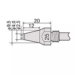 Наконечник для демонтажного пистолета GOOT TP-100N-25