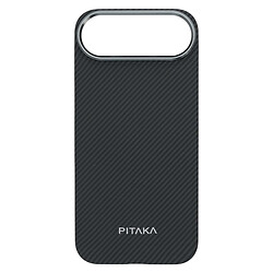 Чохол (накладка) Apple iPhone 17 Air, Pitaka Ultra Slim, Black-Gray, MagSafe, Чорний