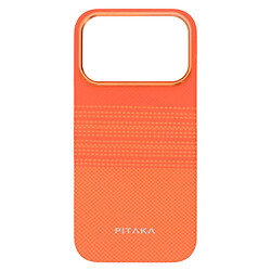 Чехол (накладка) Apple iPhone 17 Pro Max, Pitaka Ultra Slim, MagSafe, Sunset Orange, Рисунок