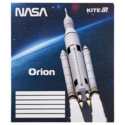Зошит "NASA", 18 арк., кл., гібр. лак + УФ лак, Kite