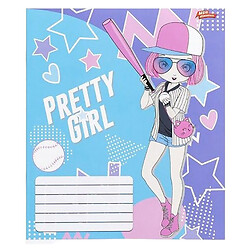 Зошит КОЛІРНИЙ на 12 аркушів "PRETTY GIRL", Клітина, 20 ШТ., Мрії Збуваються