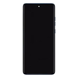 Дисплей (екран) Motorola Edge 60, Original (PRC), З сенсорним склом, З рамкою, Синій