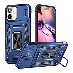 Чехол (накладка) Apple iPhone 17, Epik Camshield Army Ring, Navy, Синий