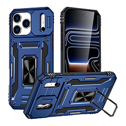Чохол (накладка) Apple iPhone 17 Pro Max, Epik Camshield Army Ring, Navy, Синій