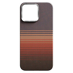 Чехол (накладка) Apple iPhone 16 Pro, Carbon Style, MagSafe, Красный