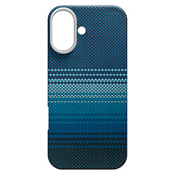 Чехол (накладка) Apple iPhone 17, Carbon Style, MagSafe, Синий
