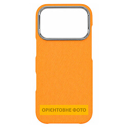 Чохол (накладка) Apple iPhone 17 Air, Carbon Style, MagSafe, Помаранчевий