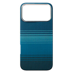 Чехол (накладка) Apple iPhone 17 Pro Max, Carbon Style, MagSafe, Синий