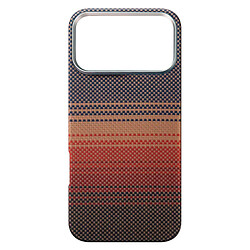 Чехол (накладка) Apple iPhone 17 Pro Max, Carbon Style, MagSafe, Красный