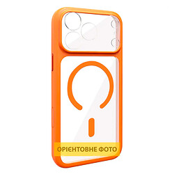 Чехол (накладка) Apple iPhone 13, GETMAN Moon Clear, MagSafe, Оранжевый