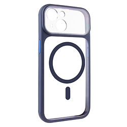 Чохол (накладка) Apple iPhone 14, GETMAN Moon Clear, MagSafe, Синій