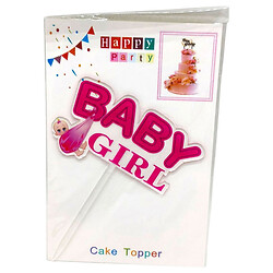 Топер на торт "Baby girl", 14см, Mic