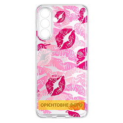 Чохол (накладка) Motorola Moto G17 Power, Epik Clear Joy, Kissing Pattern, Малюнок