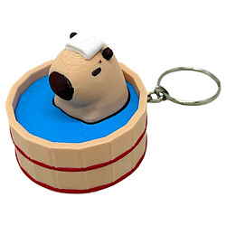 Игрушка-брелок кликер "Капибара в чане", 3D печать, Mic
