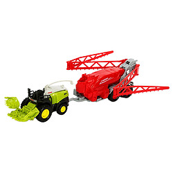 Комбайн металлический с прицепом, в коробке, Yg Toys