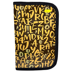 Пенал ламинированный "Alphabet", на змейке, 1 отделение, 19x13 см, Апельсин
