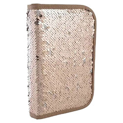 Пенал школьный жесткий "YES: Sequins", одинарный с клапаном, 20.5x14x3.5 см, Mic