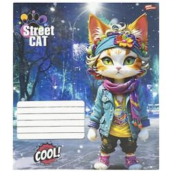 Тетрадь "Street Cat", 12 л., клетка, 20 шт., микс, Мрії Збуваються