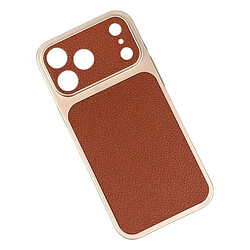 Чехол (накладка) Apple iPhone 17 Pro, Leather Touch, Коричневый
