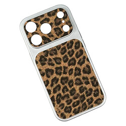 Чехол (накладка) Apple iPhone 15 Pro, Leopard Look, Коричневый