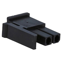 Роз'єм вилка MicroFit-2F, 2-pin (тато), крок 3мм, без контактів, Чорний
