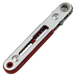 Мини-трещотка для бит, 1/4", плоская, магнитная, с реверсом, 2 биты