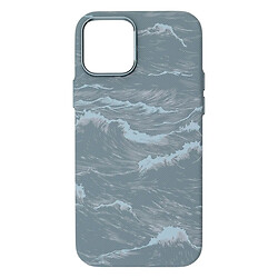 Чехол (накладка) Apple iPhone 12 / iPhone 12 Pro, D-Glory Ultra Slim, MagSafe, Gray Wave, Серый