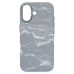 Чехол (накладка) Apple iPhone 17, D-Glory Ultra Slim, MagSafe, Gray Wave, Серый