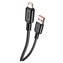 USB кабель Kakusiga KSC-982, MicroUSB, 1.0 м., Черный