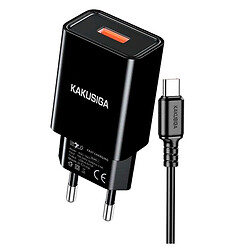 СЗУ Kakusiga KSC-1644, С кабелем, Type-C, Черный