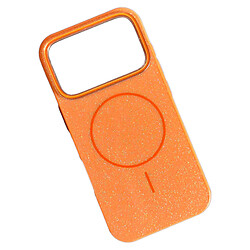 Чехол (накладка) Samsung Galaxy S25 Ultra, Color Glitter, MagSafe, Оранжевый