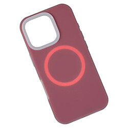 Чехол (накладка) Apple iPhone 16, Matte Neon Box, MagSafe, Burgundy, Бордовый