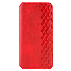 Чехол (книжка) Motorola XT2429 Moto Edge 50 Fusion, GETMAN Cubic, Красный
