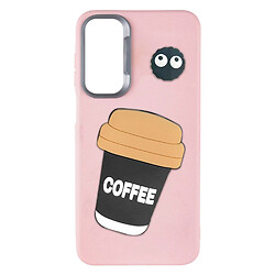 Чохол (накладка) Samsung Galaxy A26 5G, Epik Leather Toys, Coffee, Рожевий