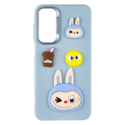 Чехол (накладка) Samsung Galaxy A26 5G, Epik Leather Toys, Labubu, Синий