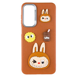 Чохол (накладка) Samsung Galaxy A26 5G, Epik Leather Toys, Labubu, Коричневий