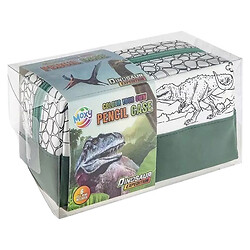 Пенал-розмальовка з фломастерами "Dinosaur Expedition", Moxy