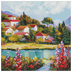 Алмазна мозаїка "Затишна гавань", 40х40 см, Ідейка