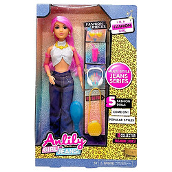 Кукла "Anilly", pink hair, серия "Jeans", Mic