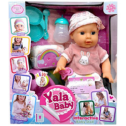 Пупс "Yale Baby", 35 см бутылочка, памперс, горшок, Yale Baby