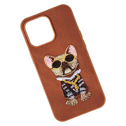 Чехол (накладка) Samsung S928 Galaxy S24 Ultra, Teddy Bear Embroidered, Коричневый