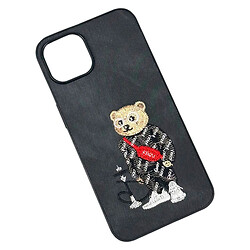 Чохол (накладка) Xiaomi Redmi Note 13R, Teddy Bear Embroidered, Графітовий