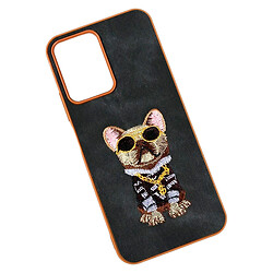 Чохол (накладка) Xiaomi Redmi 15A 5G, Teddy Bear Embroidered, Bulldog Style Black-Brown, Малюнок