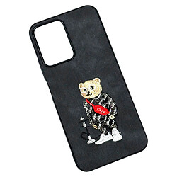 Чехол (накладка) Xiaomi Redmi 15A 5G, Teddy Bear Embroidered, Графитовый