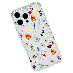 Чохол (накладка) Apple iPhone 15 Pro, Transparent Print Mix, Flowers, Прозорий
