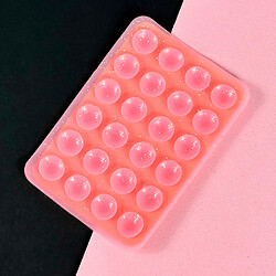 Держатель-присоска Sticker Side Silicone Glitter, Розовый