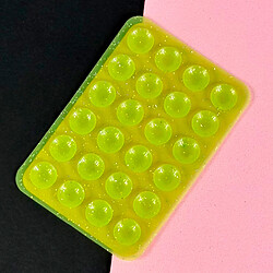 Держатель-присоска Sticker Side Silicone Glitter, Салатовый